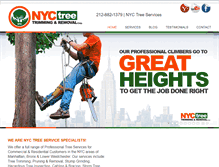Tablet Screenshot of nyctreetrimming-removalcorp.com